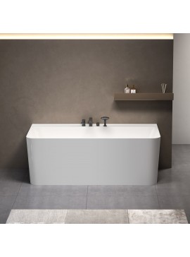 KARAG  RHODES Μπανιέρα ελεύθερης τοποθέτησης RHODES C966 Λευκή ματ KARAG 160x75x59cm KARAG-5206836659770