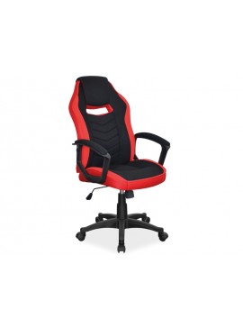 FOTEL OBROTOWY CAMARO CZARNY/CZERWONY DIOMMI-80-2900