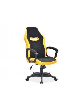 FOTEL OBROTOWY CAMARO CZARNY/ŻÓŁTY DIOMMI-80-3021