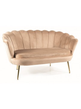 SOFA CAMELLIA 2 VELVET BEŻOWY BLUVEL 28/ZŁOTY DIOMMI-80-3201