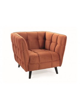 FOTEL CASTELLO 1 VELVET CYNAMON BLUVEL 4215 / WENGE DIOMMI-80-2714