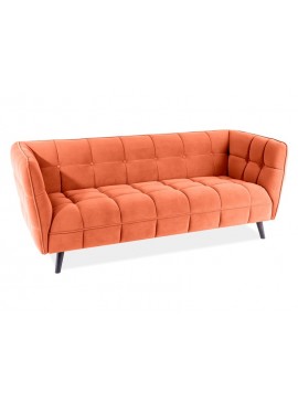 SOFA CASTELLO 3 VELVET CYNAMON BLUVEL 4215 / WENGE DIOMMI-80-2666