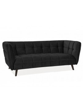 ΚΑΝΑΠΕ CASTELLO 3 VELVET BLACK BLUVEL 19 / WENGE DIOMMI CASTELLO3V19 DIOMMI-80-1600