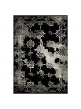 ΧΑΛΙ ΣΑΛΟΝΙΟΥ VINTAGE ΜΕ ΚΡΟΣΙΑ JOSIANE ΜΑΥΡΟ  HM7676.17 80X150εκ.