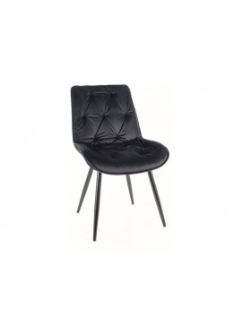 KRZESŁO CHERRY II VELVET CZARNY STELAŻ/CZARNY BLUVEL 19 DIOMMI-80-2658