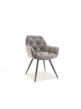 CHERRY VELVET CHAIR ΜΑΥΡΟ ΠΛΑΙΣΙΟ / ΓΚΡΙ BLUVEL14 DIOMMI CHERRYVCSZ DIOMMI-80-1620