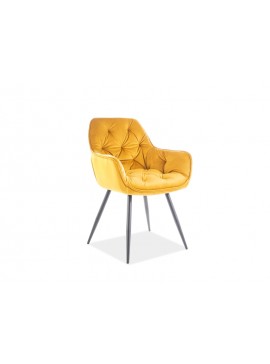 CHERRY VELVET CHAIR ΜΑΥΡΟ ΠΛΑΙΣΙΟ / CURRY BLUVEL 68 DIOMMI CHERRYVCCU DIOMMI-80-1665