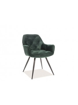 CHERRY VELVET CHAIR ΜΑΥΡΟ ΠΛΑΙΣΙΟ / GREEN BLUVEL78 DIOMMI CHERRYVCZ DIOMMI-80-1649