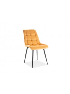 Επενδυμένη καρέκλα Chic 50x43x88 μαύρο/καρί βελούδο DIOMMI CHICVCCU DIOMMI-80-1704