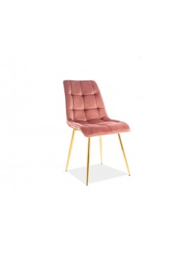 CHIC VELVET CHAIR GOLD FRAME/ ANTIQUE PINK BLUVEL 52 DIOMMI CHICVZLRA DIOMMI-80-1599