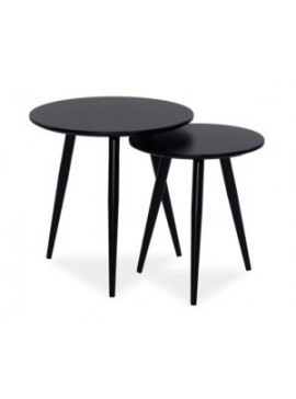 Σετ τραπεζιού Cleo 50x50x50 μαύρος μεταλλικός σκελετός/MDF DIOMMI CLEOSCZ DIOMMI-80-1603