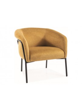 FOTEL CLOVER BREGO CZARNY STELAŻ/ CURRY 68 DIOMMI-80-3273