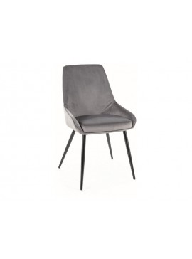 KRZESŁO COBE VELVET CZARNY STELAŻ/SZARY BLUVEL 14 DIOMMI-80-2698