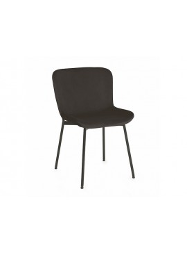 KRZESŁO COLBY VELVET CZARNY STELAŻ / CZARNY BLUVEL 19 DIOMMI-80-2789