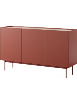 Lh-homefurniture Μπουφές "Color" κεραμικό κόκκινο + Φυσικό  144x83x37cm P_CLR_21_R