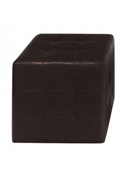 WOODWELL CONY Σκαμπό Βοηθητικό, PU Σκούρο Καφέ 37x37x42cm Ε7046,2