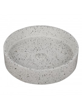 KARAG  ELPIS Νιπτήρας επικαθήμενος με βαλβίδα ELPIS Stracciatella CS-0003 KARAG Ø42,5x10cm KARAG-5206836668482