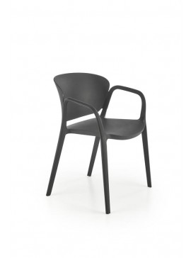 K491 plastic chair black DIOMMI V-CH-K/491-KR-CZARNY DIOMMI-60-21301