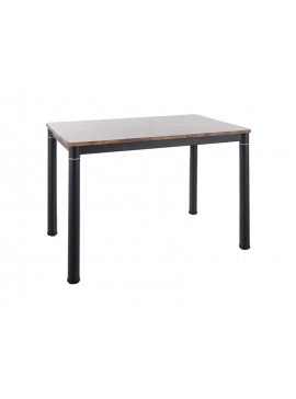 STÓŁ DAMAR ORZECH VINTAGE/CZARNY MAT 110X70 DIOMMI-80-3564