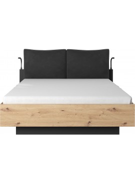 Lh-homefurniture Κρεβάτι διπλό Deco με αποθηκευτικό χώρο για στρώμα 160x200cm L_Deco_13