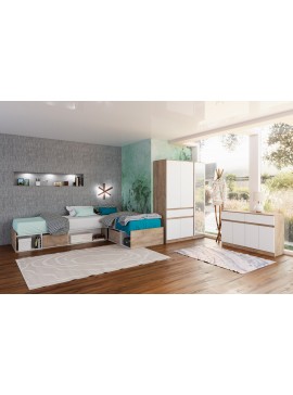 Σετ Κρεβατοκάμαρας 4 τεμαχίων, Κ-962, 90/200, Genomax Genom1219920380