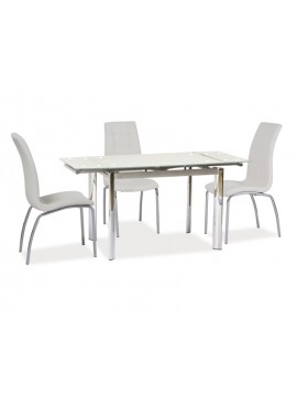 TABLE GD019 WHITE/CHROME 100(150)x70 DIOMMI GD019BX DIOMMI-80-1755