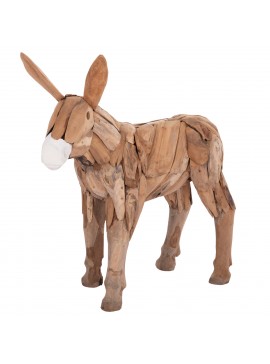 Intrahome ΔΙΑΚΟΣΜΗΤΙΚΟ ΓΑΙΔΟΥΡΑΚΙ ΑΝΑΚΥΛΩΜΕΝΟ ΞΥΛΟ ΤΕΑΚ ΣΕ ΦΥΣΙΚΟ 103x33x99,5Υεκ. intraho-1646685