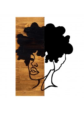 ΔΙΑΚΟΣΜΗΤΙΚΟ ΤΟΙΧΟΥ ΦΙΓΟΥΡΑ ΓΥΝΑΙΚΑΣ HM4750-ΦΥΛΛΑ ΜΕΤΑΛΛΟΥ-ΞΥΛΟ 35x3(βάθος)x50Υεκ.