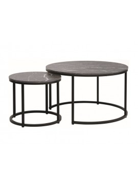 ŁAWA DION CZARNY EFEKT MARMURU/CZARNY (ZESTAW) DIOMMI-80-2826