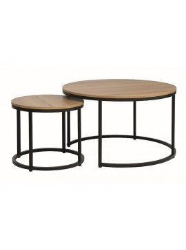 ŁAWA DION DĄB/CZARNY (ZESTAW) DIOMMI-80-2683