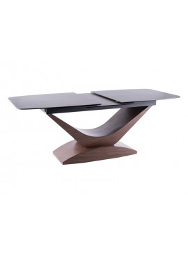 Τραπεζαρία 180-240x95x76 εφέ γκρι μάρμαρο/MDF καρυδιά DIOMMI DOLCESZOR180 DIOMMI-80-1756