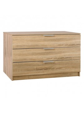WOODWELL DRAWER Συρταριέρα με 3 Συρτάρια, Απόχρωση Sonoma  80x40x64cm Ε760,2