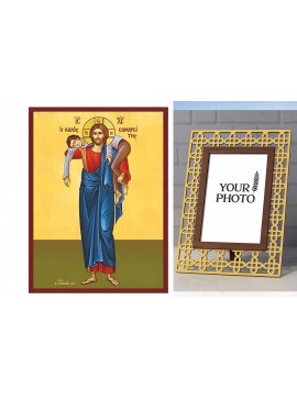 Εικόνα Ορθοδοξίας Πολυτελείας  με  σχεδιο Σταυρούς μαζι με  Βάση σε  8 χρώματα με περίγραμμα χρυσό σε ξύλο Plywood (Πλακάζ)   με  βάση Εικόνα Καλός Σαμαρείτης Χειροποίητη Ελληνορθόδοξη , Κρεμαστή πλάκα βυζαντινής τέχνης, χριστιανική τέχνη Διάσταση 10x7 cm