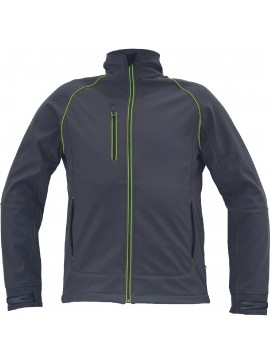 ΜΠΟΥΦΑΝ SOFTSHELL ΕΡΓΑΣΙΑΣ ΑΔΙΑΒΡΟΧΟ GREENDALE ΑΝΘΡΑΚΙ/ΛΑΙΜ 94%poly-6%elast, 320 g/m² XL