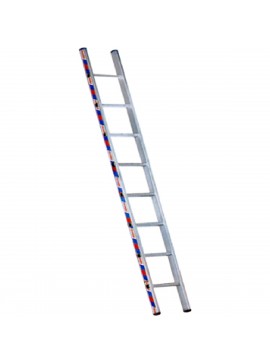 Σκάλα επαγγελματική αλουμινίου μονή - 19 σκαλιά ύψος: 5,00m.