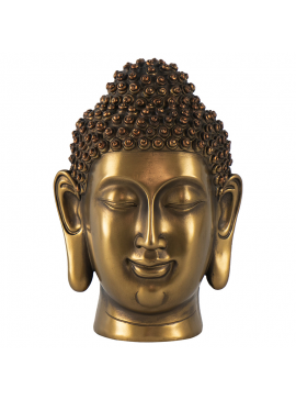 Artekko Buddha Προτομή Βούδα Ρητίνης Χρυσό (16.5x15.5x26)cm Artekko EL78977