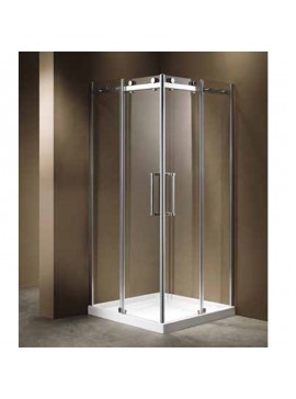 KARAG  STOCKBATHROOM Καμπίνα τετράγωνη με διάφανο κρύσταλλο ELIXIR 100 KARAG 70x70x190cm KARAG-5206836546674