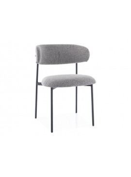 KRZESŁO ELTON STELAŻ CZARNY / SZARY TAP.232 DIOMMI-80-3598