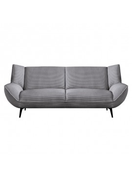 WOODWELL EMERALD Καναπές 3-θέσιος Σαλονιού - Καθιστικού, Ύφασμα Κοτλέ Γκρι 212x88x82cm Ε9418,23