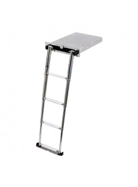 Πτυσσόμενη σκάλα σε Κουτί Inox με 4 Σκαλιά FOUR-14143