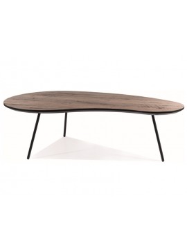 ŁAWA ENVO A ORZECH / CZARNY STELAŻ 122X67X35 DIOMMI-80-3240