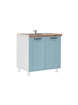 MATIS Επιδαπέδιο ντουλάπι νεροχύτη κουζίνας CONTEMPO D80S Μπλε 80x60x85εκ. MATISKD80S69