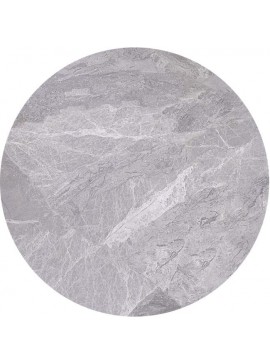 WOODWELL Ε101,2SΕπιφάνεια Μάρμαρο Sintered Stone, Απόχρωση Grey Marble (MDF για στήριξη βάσης) Φ70cm/11mm Ε101,2S