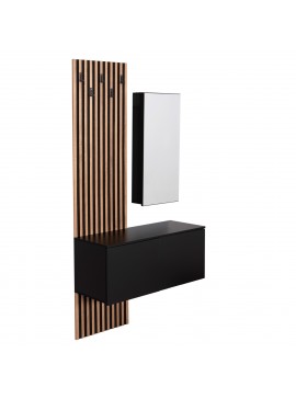 Intrahome ΕΠΙΠΛΟ ΕΙΣΟΔΟΥ ΜΕ ΚΑΘΡΕΠΤΗ SCASABLANCAINCASABLANCALTCASABLANCAIE-COLECASABLANCALTCASABLANCAICASABLANCALTCASABLANCAIE .02 ΜΕΛΑΜΙΝΗ ΣΟΝΑΜΑ-ΜΑΥΡΟ 100x37x200Υεκ intraho-1646785