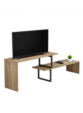 ΕΠΙΠΛΟ ΤΗΛΕΟΡΑΣΗΣ ΕΠΕΚΤΕΙΝΟΜΕΝΟ BRIGGITE HM8893.11 ΜΕΛΑΜΙΝΗ ΣΚΟΥΡΟ SONAMA 110-160x30x45Υεκ.