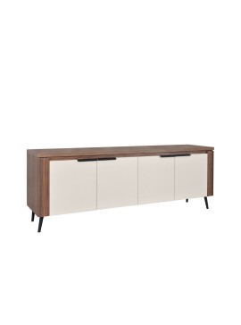 MATIS Έπιπλο TV ASTANA 165 με φωτισμό led καρυδί/ κασμίρ 165,2x40x59,9 MATIS860181