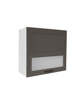 MATIS Επιτοίχιο ντουλάπι κουζίνας σπαστό CONTEMPO VH80 B Γκρι ανθρακί 80x31x72εκ. MATISKVH80B65