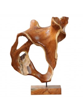 Intrahome ΕΠΙΤΡΑΠΕΖΙΟ ΔΙΑΚΟΣΜΗΤΙΚΟ ΑΠΟ ΜΑΣΙΦ ΞΥΛΟ ΤECASABLANCAK ΦΥΣΙΚΟ 46Χ15,5Χ61Y ΕΚ. intraho-1644024