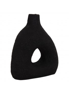 ΕΠΙΤΡΑΠΕΖΙΟ ΔΙΑΚΟΣΜΗΤΙΚΟ ΒΑΖΟ DECANT HM4667.01Μ ΤΕΡΑΚΟΤΑ ΣΕ ΜΑΥΡΟ--17x6.5x20Υεκ.