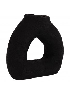 ΕΠΙΤΡΑΠΕΖΙΟ ΔΙΑΚΟΣΜΗΤΙΚΟ ΒΑΖΟ DECANT HM4667.01S ΤΕΡΑΚΟΤΑ ΣΕ ΜΑΥΡΟ--17.5x6.5x17Υεκ.